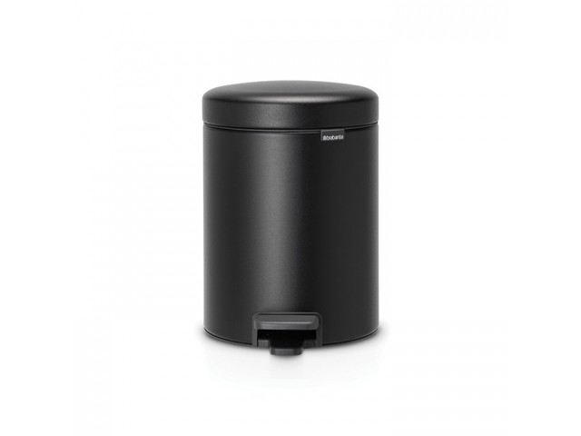 Мусорный бак с педалью newIcon 5 л Brabantia черный с эффектом минерального напыления