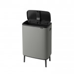 Мусорный бак Touch Bin Bo HI 60 л Brabantia минерально-серый