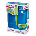Набор Snack: контейнер и бутылка 475мл Sistema