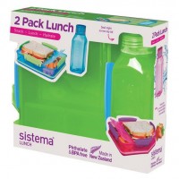 Набор Lunch: контейнер и бутылка 475мл Sistema