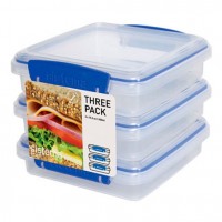 Набор контейнеров для сэндвичей 450 Синий мл Sistema (3шт)