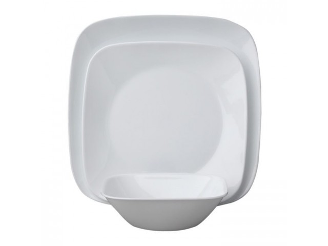 Набор столовой посуды Corelle Pure White на 6 персон 18 предметов