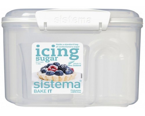 Контейнер пищевой Bake-it Sistema 1,56 л с чашкой