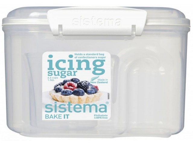 Контейнер пищевой Bake-it Sistema 1,56 л с чашкой