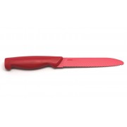 Нож кухонный с зубчиками Microban 13см Красный