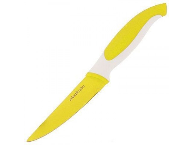 Нож для овощей Atlantis Colors 10см желтый