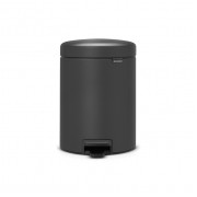 Мусорный бак с педалью newIcon 5 л Brabantia минерально-графитовый