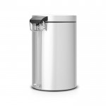 Мусорный бак Brabantia 12л Классический, Серый металлик