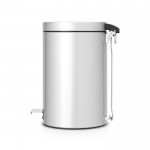Мусорный бак Brabantia 12л Классический, Серый металлик