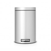 Мусорный бак Brabantia 12л Классический, Серый металлик