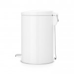 Ведро для мусора с педалью белое Brabantia 12л