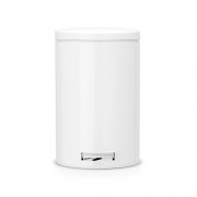 Ведро для мусора с педалью белое Brabantia 12л