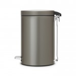 Ведро для мусора с педалью Brabantia 12л платиновый