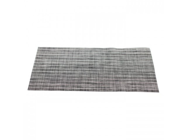 Подставка под горячее Hans & Gretchen полимер 30х40см серый меланж полосы