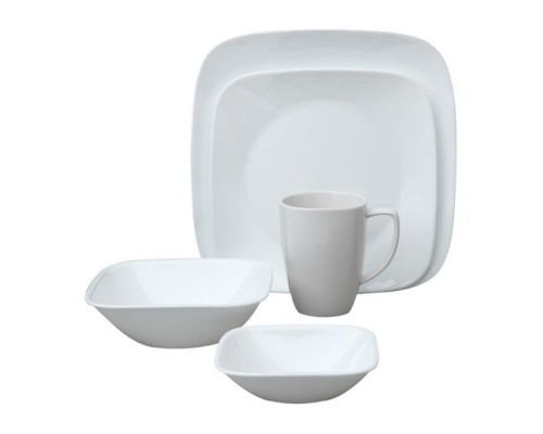 Набор столовой посуды Corelle Pure White на 6 персон 30 предметов