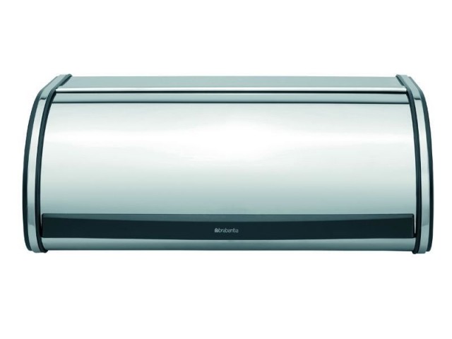 Хлебница со сдвигающейся крышкой, стальной полированный/Черный Brabantia