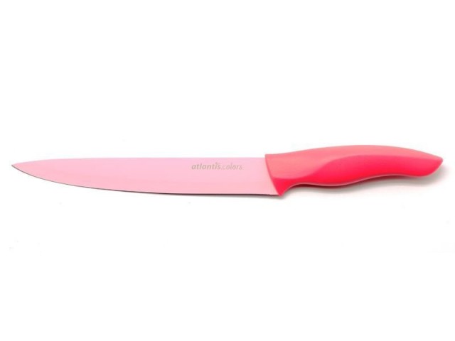 Нож для нарезки Microban 20см Розовый