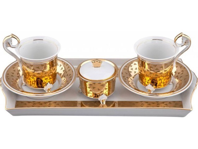 Подарочный набор чайный Rudolf Kampf Тет-а-тет В859 на 2 персоны в подарочном коробе 0,2 л