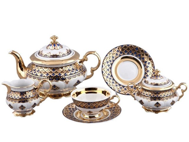 Сервиз чайный Rudolf Kampf Национальные Традиции 2075 линия Марокко на 6 персон 15 предметов