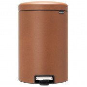 Мусорный бак с педалью newIcon 12 л Brabantia минеральная корица