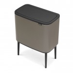 Мусорный бак Brabantia BO TOUCH BIN 36л Платиновый