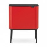 Мусорный бак Touch Bin Bo 3 х 11 л Пламенно-красный Brabantia