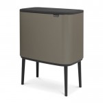Мусорный бак Touch Bin Bo 3 х 11 л Платиновый Brabantia