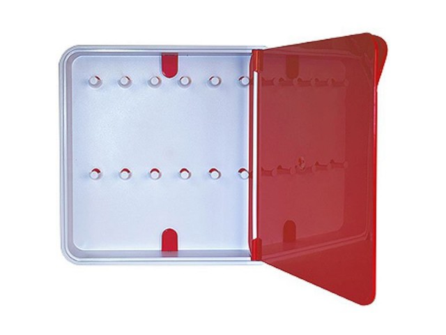 Ящик для ключей BYLINE полированный красный