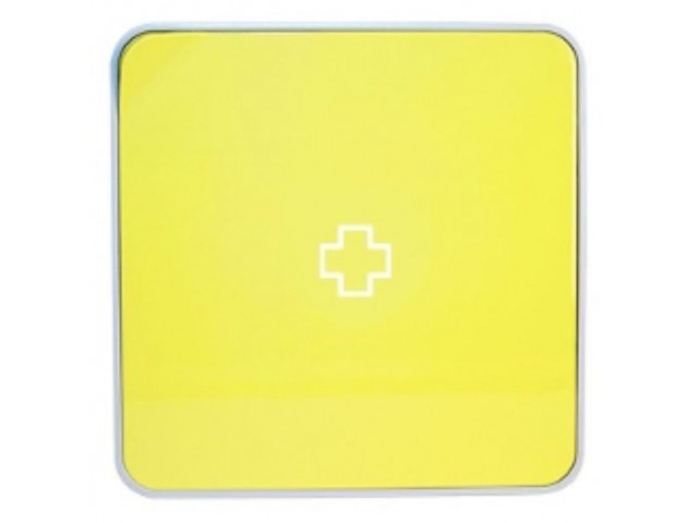 Ящик для лекарств BYLINE матовый желтый