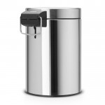 Мусорный бак Brabantia с педалью 3л Классический, стальной матовый