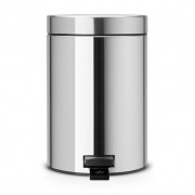 Мусорный бак Brabantia с педалью 3л Классический, стальной матовый