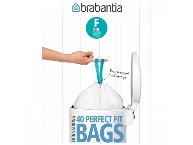 Пакет пластиковый Brabantia высокий 20л 40шт
