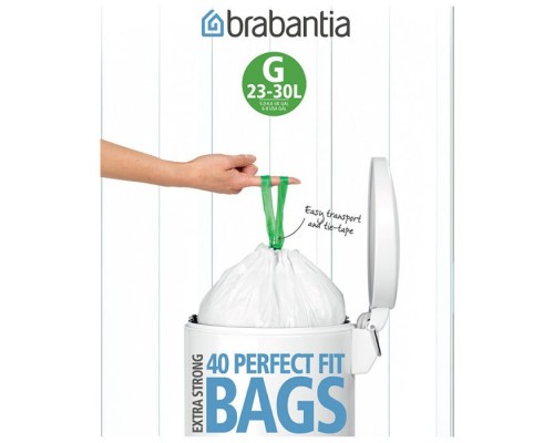 Пакет пластиковый Brabantia 23/30л 40шт