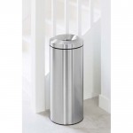 Урна для бумаг с защитой от возгорания 30 л стальной матовый Brabantia