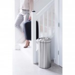 Урна для бумаг с защитой от возгорания 30 л стальной матовый Brabantia