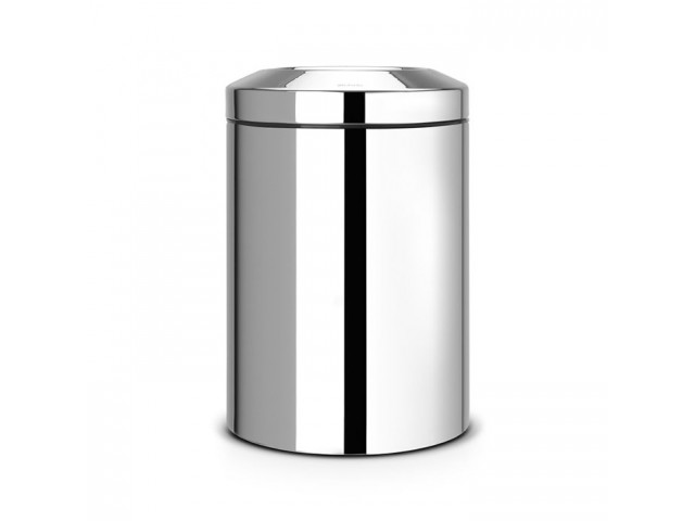 Урна для бумаг с защитой от возгорания 15 л стальной полированный Brabantia