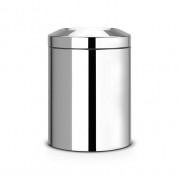 Урна для бумаг с защитой от возгорания 7 л стальной полированный Brabantia