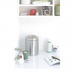 Урна для бумаг с защитой от возгорания 7 л стальной матовый Brabantia