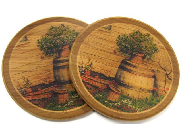 Набор подставок под горячее Hans & Gretchen с декором 28HS-4008