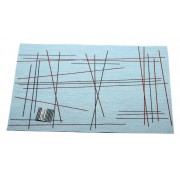 Подставка под горячее Hans & Gretchen полимер 30*40см серая штрихи