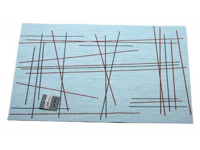 Подставка под горячее Hans & Gretchen полимер 30*40см серая штрихи