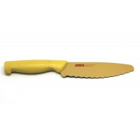 Нож универсальный с зубчиками Microban Желтый 15см