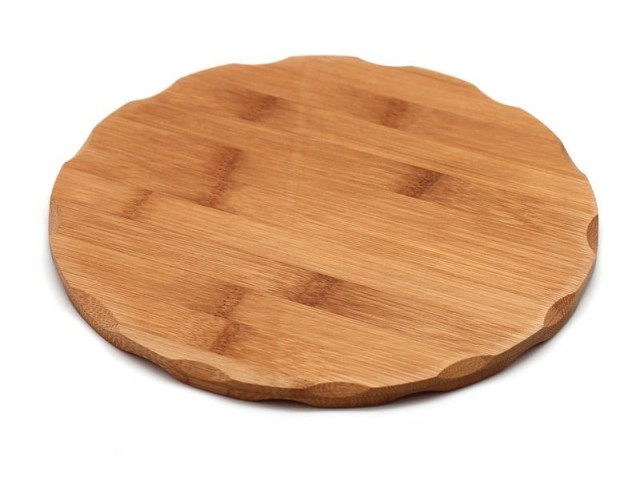 Доска разделочная Hans & Gretchen круглая темное дерево 23 см