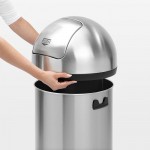 Мусорный бак Push Bin 60 л Полированная сталь Brabantia