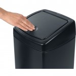 Мусорный бак Brabantia Touch Bin прямоугольный 25л Матовый черный
