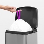 Прямоугольный мусорный бак Brabantia 10л стальной матовый FPP