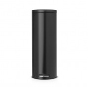 Мусорный бак Brabantia с педалью SLIM 20л MC Матовый черный