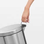 Мусорный бак Brabantia 12л Бесшумный, стальной матовый FPP