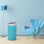 Мусорный бак Brabantia Touch Bin 45л Лазурно–синий