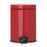 Мусорный бак Brabantia с педалью 5л Классический, Пламенно-красный